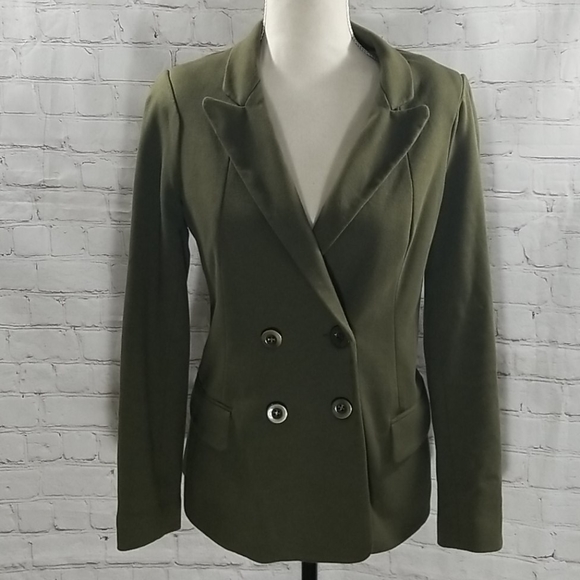 Anthropologie Jackets & Blazers - Anthropologie Cartonnier Green Jersey Blazer
